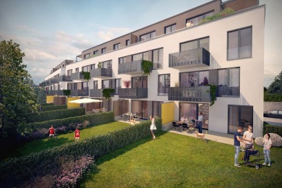 V projektu zdravého bydlení Kratochvíle Stochovská je již hotová hrubá stavba. K prodeji zbývají už jen dva poslední byty.