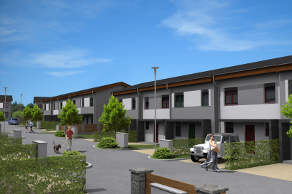 V dalším novém projektu společnosti Bidli vznikne v Myslince u Plzně nová čtvrť. V I. etapě se již staví 20 řadových rodinných domů. 