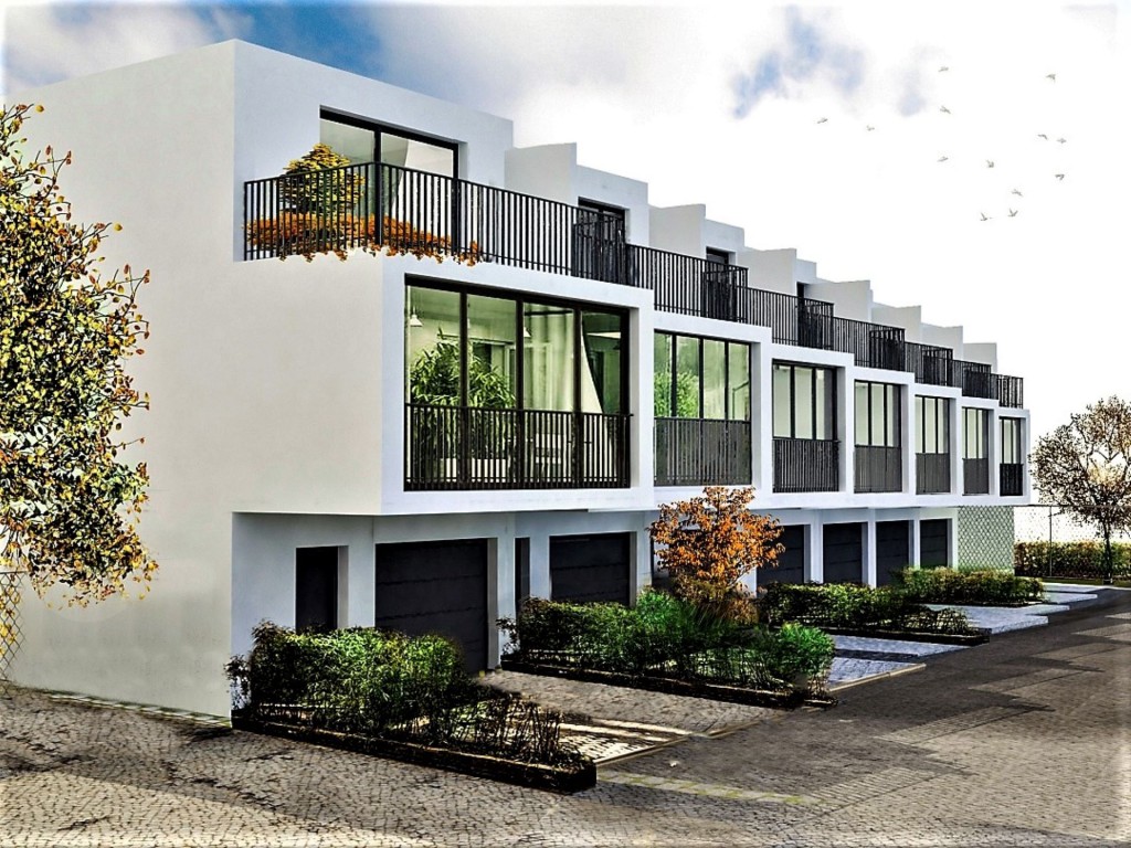 Nad Modřanskou roklí se začaly prodávat luxusní řadové domy 
